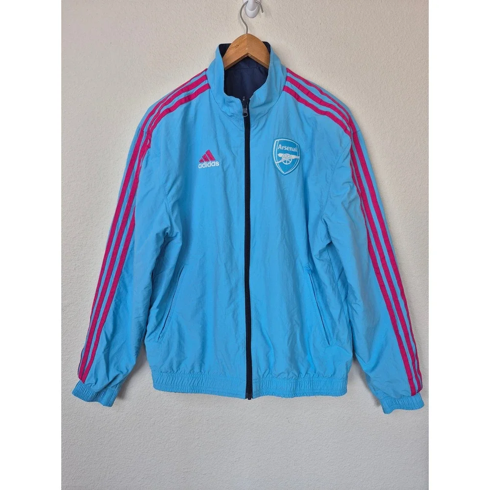 Adidas Arsenal FC Reversible Anthem Jacket Navy Blue  Men's Size Medium